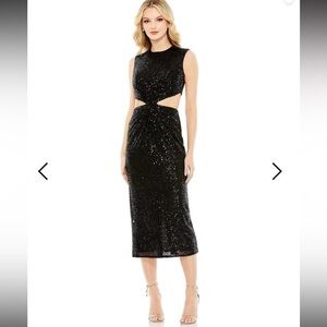 Mac Duggal 27022 Prom Sleeveless Midi Dress